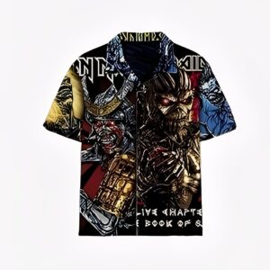 CAMISA HAWAIANA ROCK BAND IRON MAIDEN