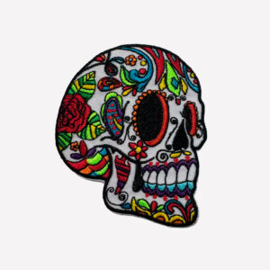 PARCHE SKULL MEXICAN WHITE