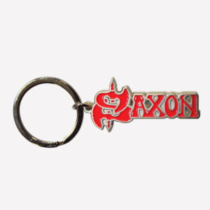 LLAVERO SAXON RED LOGO