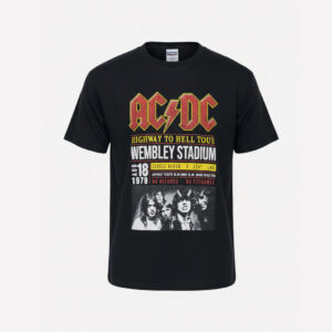 CAMISETA AC/DC HIGHWAY TO HELL TOUR WEMBLEY STADIUM 1979